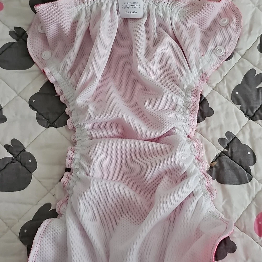 Apple Cheeks Seychelles 1 Reusable Snap Swim Diaper Or Cover Pink Nwot